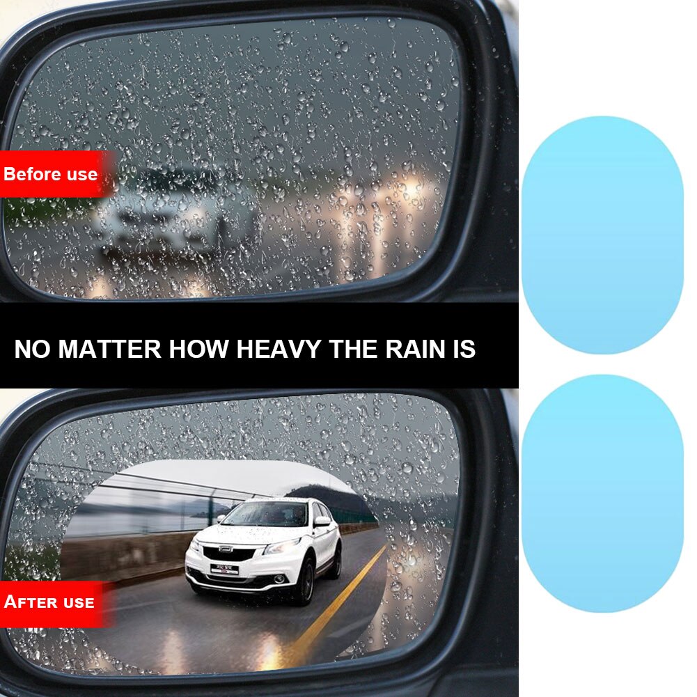4 stücke Auto Rückspiegel Seite Fenster Glas Anti-Nebel-Film Regen Schutz Langlebig Und Praktische Haustier und Nano beschichtung Material