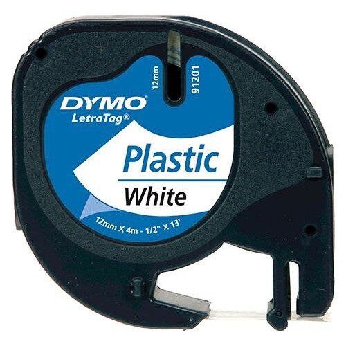 Dymo Letratag Plastic Label Kleur-Blauw