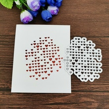 Kärlek hjärta bakgrund metall stansar scrapbooking metall skär stansar hantverk stämplar stansa prägling kort gör stencil ram