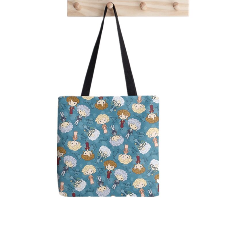 Shopper Sphynx Cat Cartoon printed Tote Bag women Harajuku shopper handbag girl Shoulder shopping bag Lady Canvas Bag: F795