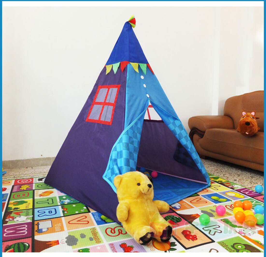 Princess Teepee Tent Indian Play House Indoor Outdoor Play Tent For Girls And Boys Play Role Play Game