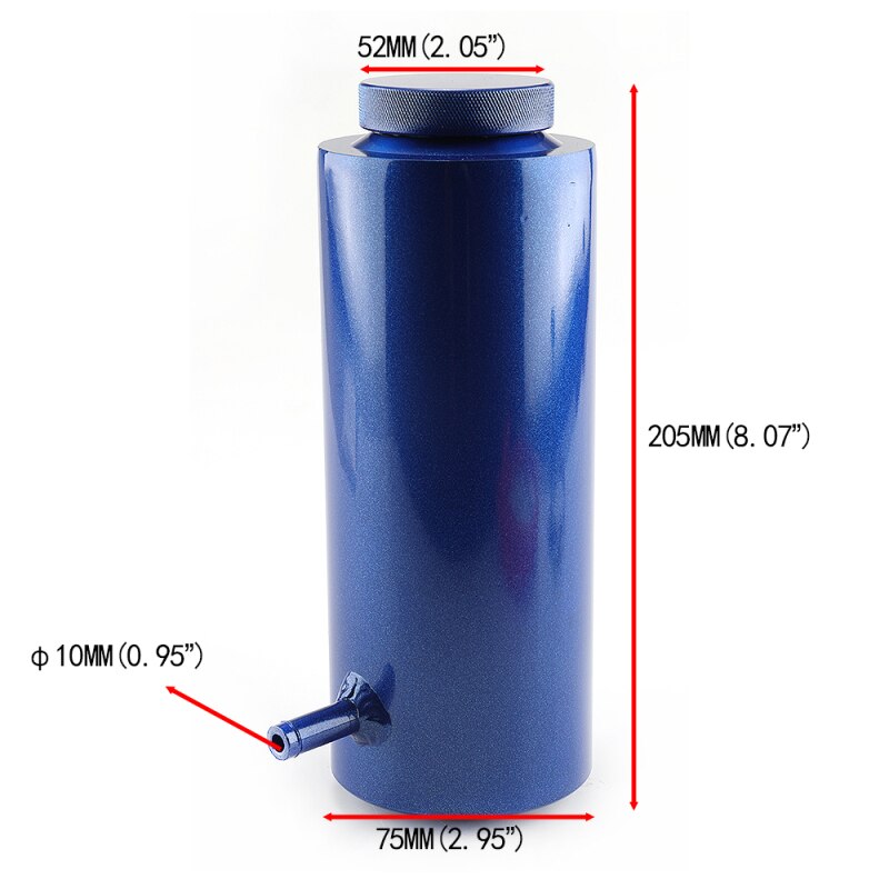 800ml Universal Radiator Coolant Aluminum Tank Overflow Reservoir Radiator Overflow Tank Auxiliary Water Tank Overflow Pot: Red
