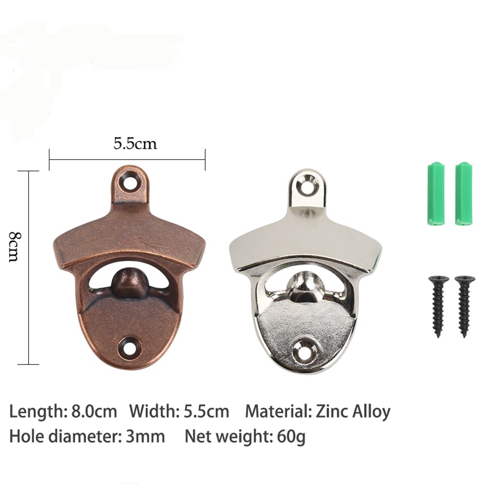 Abrebotellas Vintage de hierro fundido, abridor de vino y refresco montado en la pared, herramientas para abrir cerveza, accesorios para el hogar, cocina, suministros para fiestas