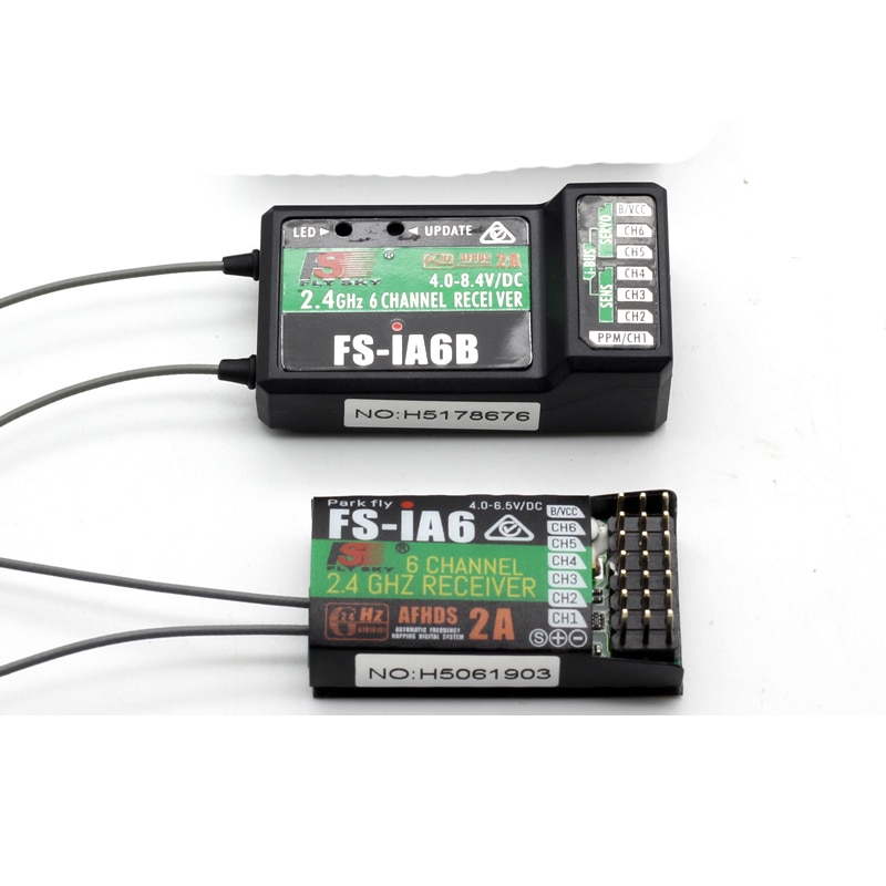 100% original Flysky ia6b ia6 Receiver FS-IA6/FS-IA6B/ 6CH 2.4G Dual Antenna RC Receiver For Flysky FS-I6 FSI6 FS-i4 FS-i6