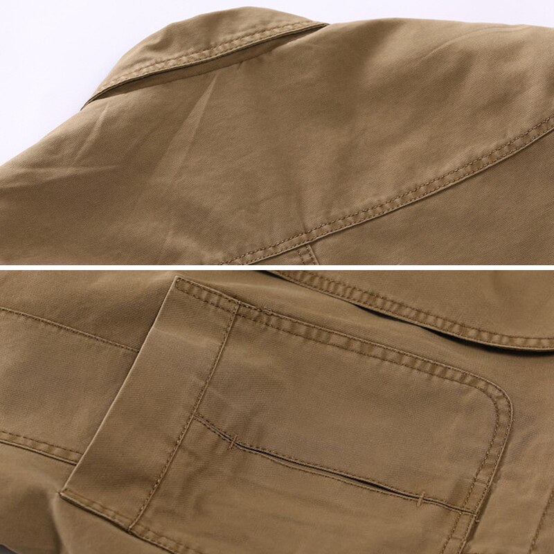 Blazer Men Casual Blazers Cotton Denim Parka Men's Slim Fit Jackets Army Green Khaki Large Size M-XXXL 4XL Outdoors Outwear Coat