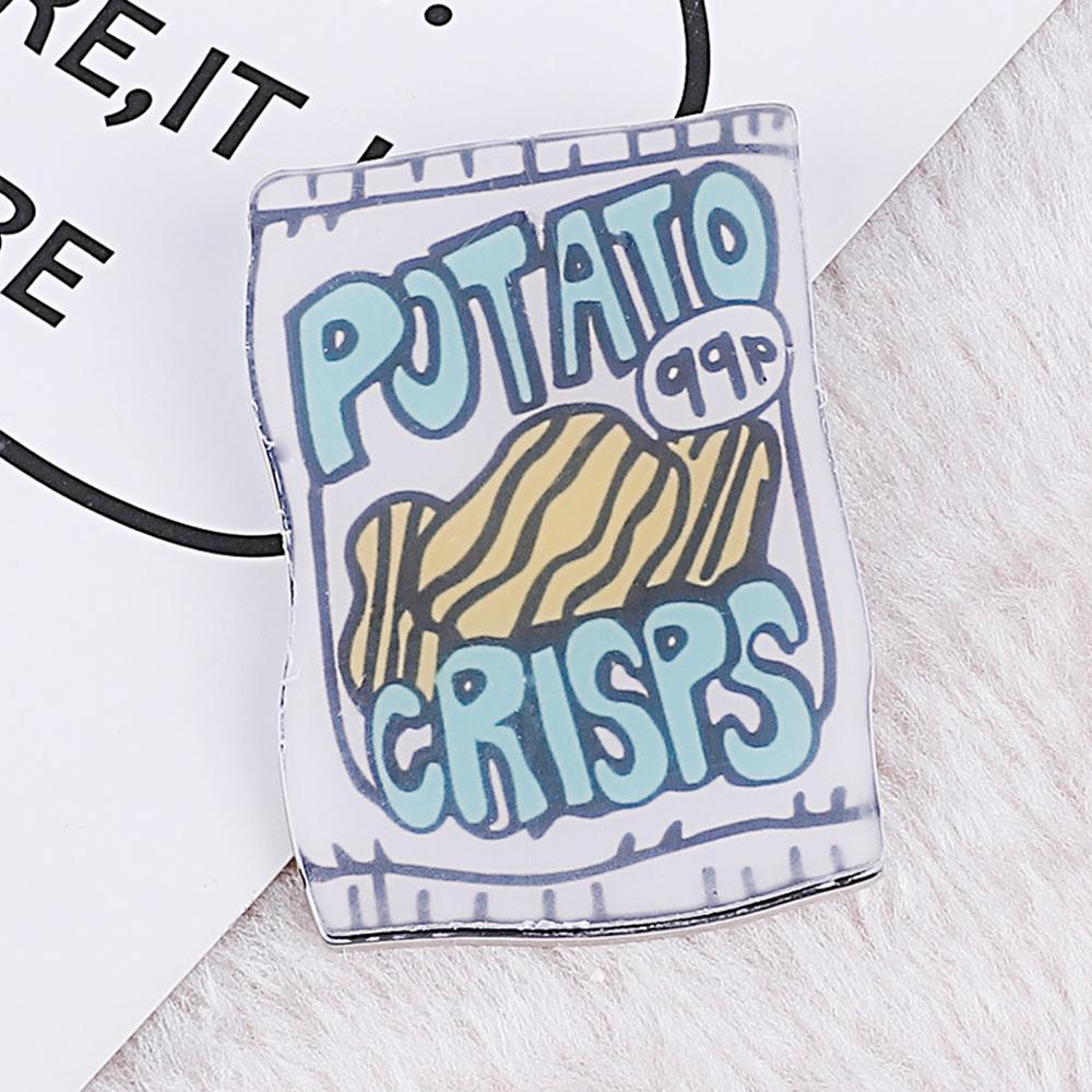 Søde akryl badges nåle til tøj/taske/sko dekoration badge rygsæk frugt pizza pin knap akryl broche: 9