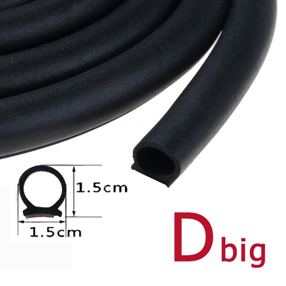Pzd form typ 2 meter bildörr tätningslist epdm gummi ljudisolering anti-damm ljudisolerad biltätning stark 3m vidhäftande
