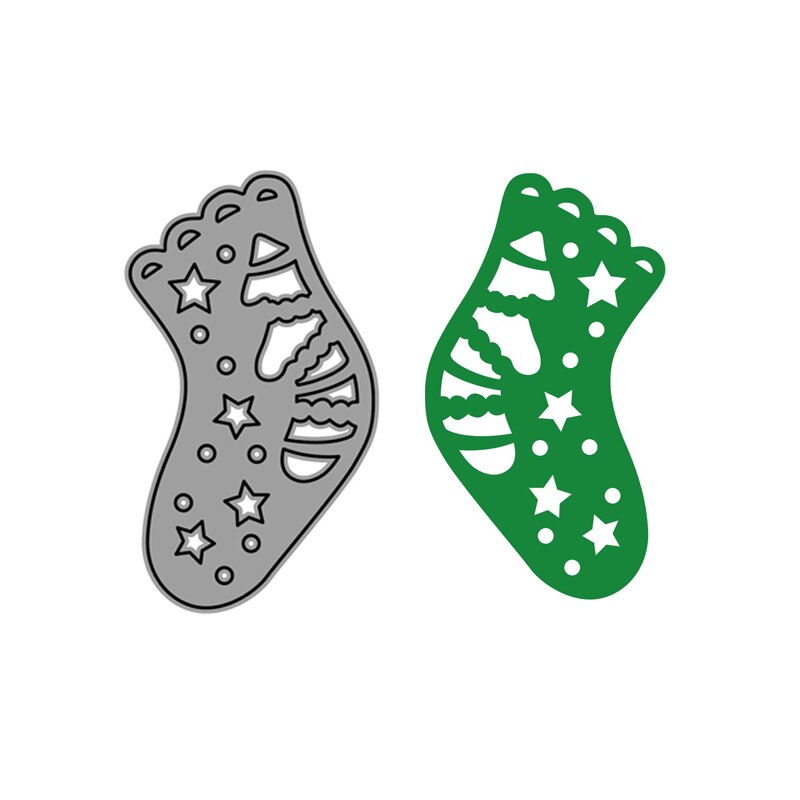 Ch julesokker metall kutte dies preging scrapbooking sjablong håndverk kutte dies for diy kort håndverk håndlaget: 3