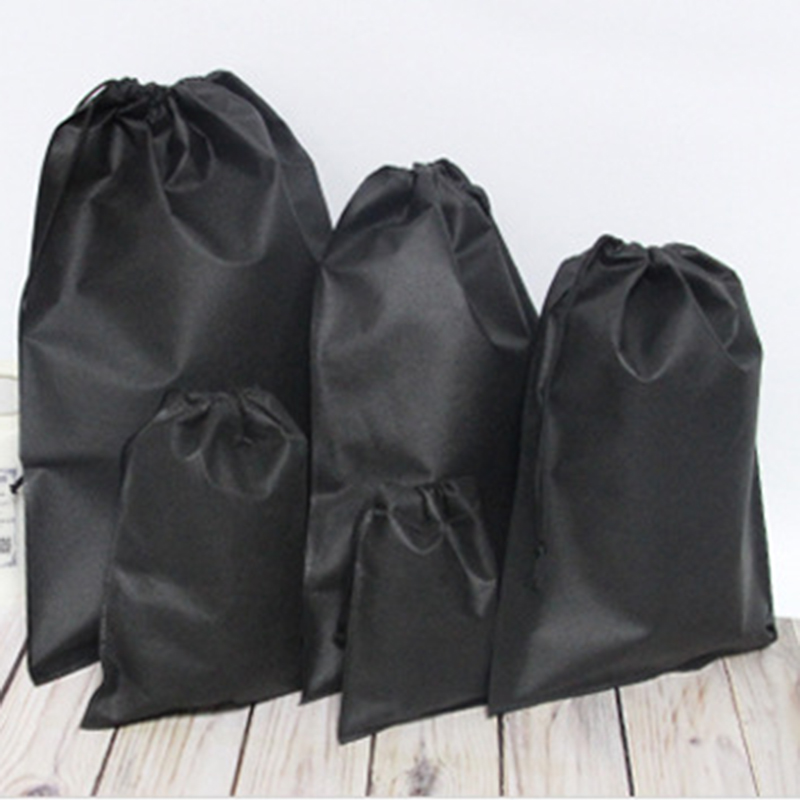 Non-Woven Fabric Drawstring Bags Home Laundry Shoe Travel Portable Pouch Drawstring Tote Bag Organizer