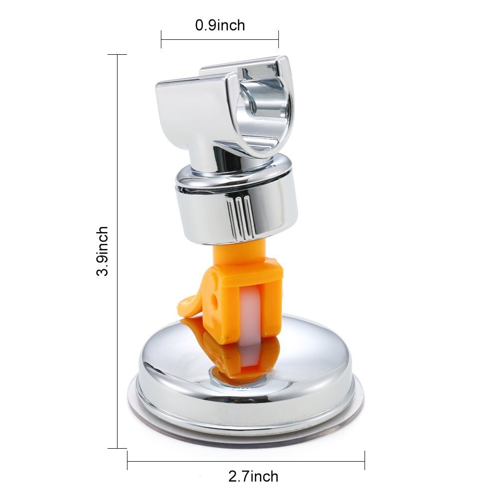 Schlecht Saugnapf Handheld duschkopf Halfter Duschkopf Halterung Höhenverstellbar Dusche Halfter, kunststoff ABS Chrom Poliert