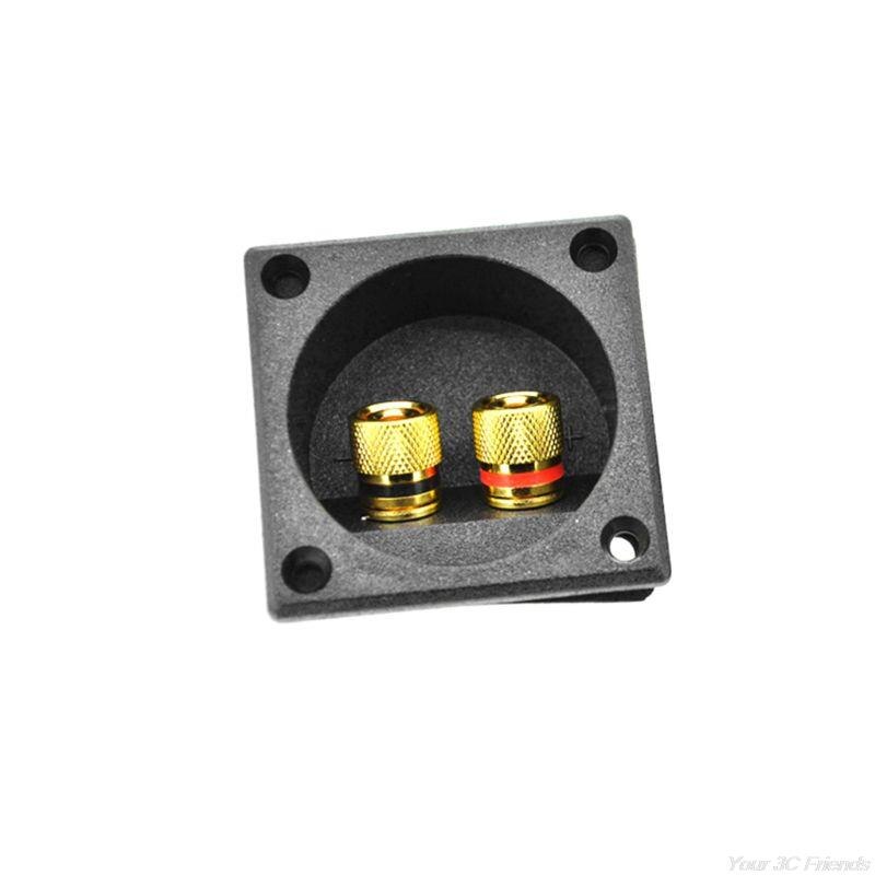 Pure Copper Junction Clip Square Junction Box Banana Socket Speaker Terminal Speaker Connection Box Speaker MR21 22