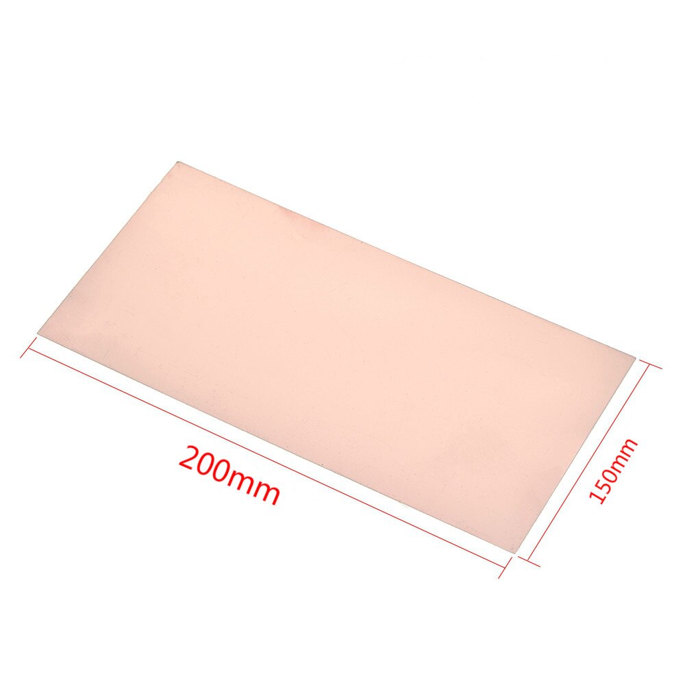 Placa revestida de cobre de doble cara, placa Pcb de circuito laminado de espesor 1,5mm, 7x10cm, 10x15cm, 15x20cm, 20x30cm