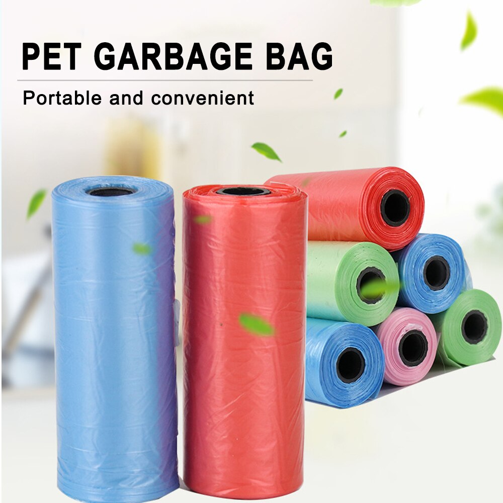 Willekeurige Pure Kleur Pet Dog Vuilniszakken Veilig Niet Giftig Afval Kak Bag Dog Producten Huisdieren Schoonmaken Accessoires Huisdier levert