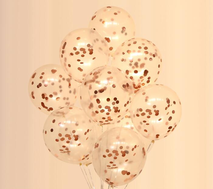 10pcs/lot Clear Balloons Gold Star Foil Confetti Transparent Balloons Happy Birthday Baby Shower Wedding Party Decorations
