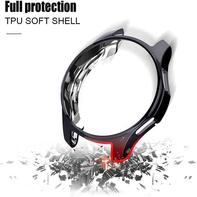 Coque de protection en silicone Tpu pour Samsung Galaxy Watch 4, 4,46mm 42mm, étui classique pour montre intelligente