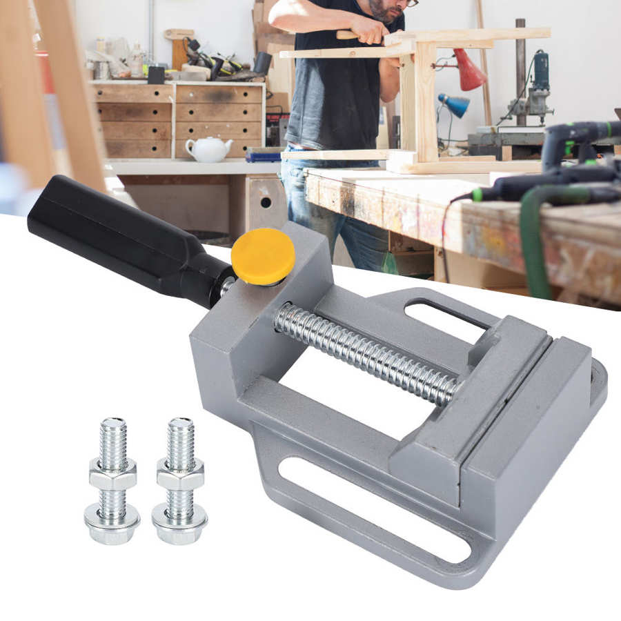 Mini Vise Workbench Vice Aluminum Alloy Flat-nose Pliers Household Milling Machine Quick Clamping Right-angle Pliers