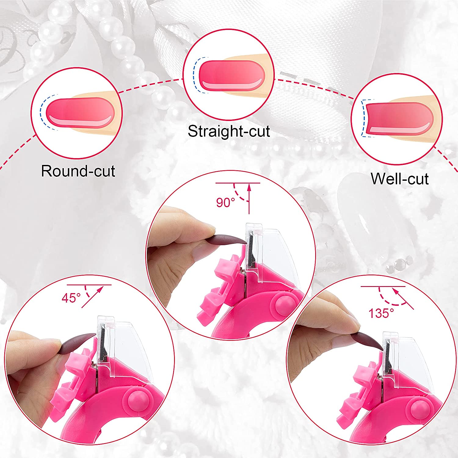 Acrylic Nail Tips Clipper for Acrylic UV Gel False... – Grandado