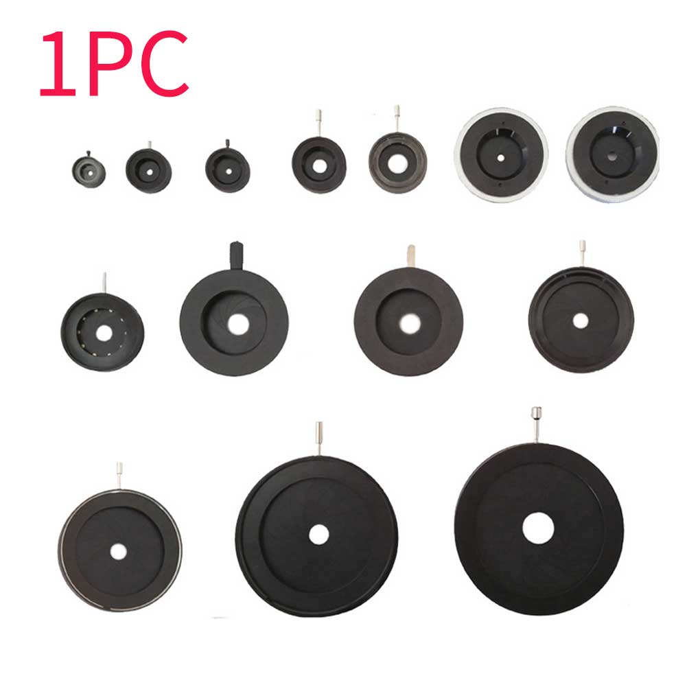 Objectif Microscope à condensateur optique Iris ouverture diaphragme d'amplification diamètre Portable adaptateur de caméra réglable
