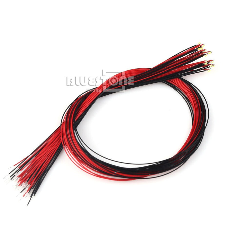 20Pcs T0603WM Pre-soldered micro litz wired leads Warm White SMD Led 0603