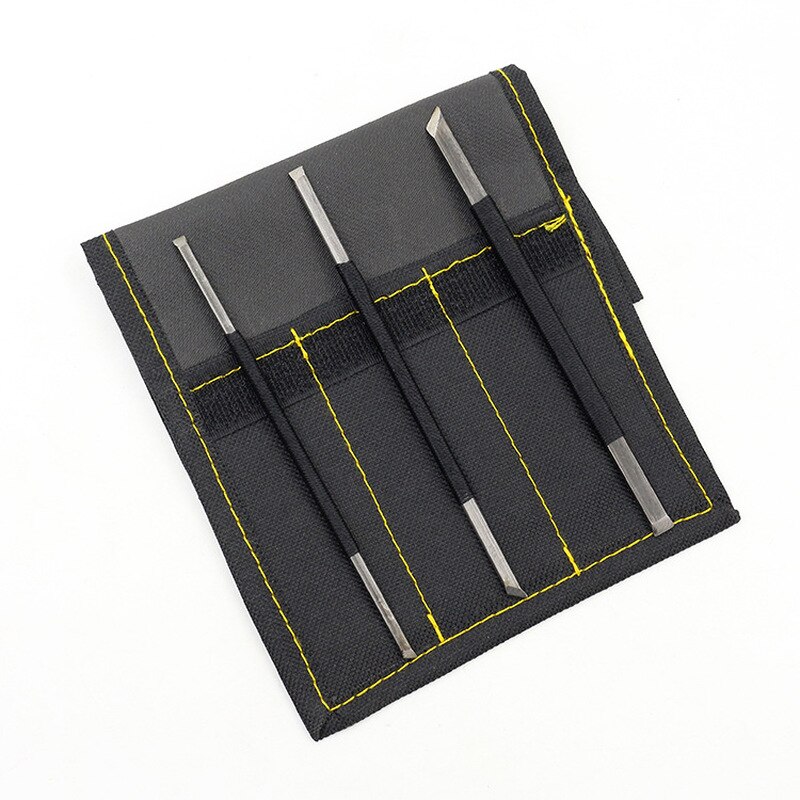 3 Stk/set Shoushan Stenen Carving Knife Kunstenaar Houtbewerker Handgereedschap Staal Beitel Set Met Opbergtas Graveren Tool