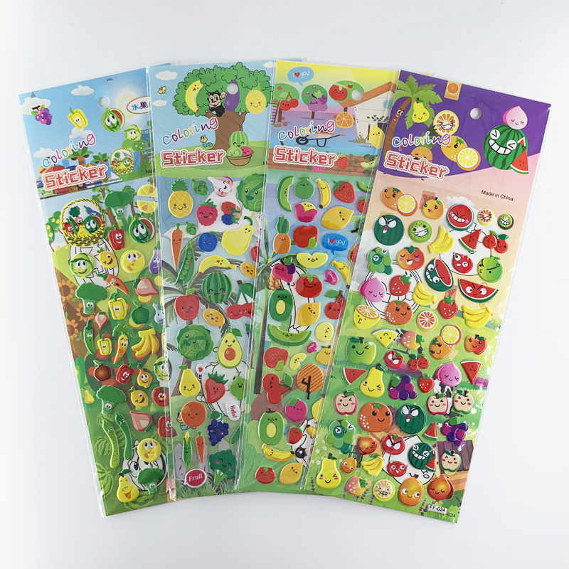 4 blätter/einstellen 3D Raum Planeten aufbringen blasiert Schaum Aufkleber für freundlicher Scrapbooking Aufkleber DIY Dekoration: Frucht