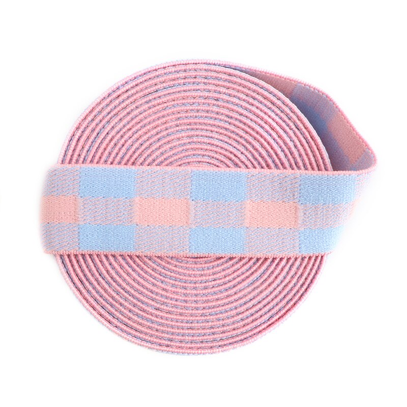 25mm elastische band rooster print patroon rubber band kleding tassen huishoudtextiel naai accessoires doe-het-zelf 1 meter