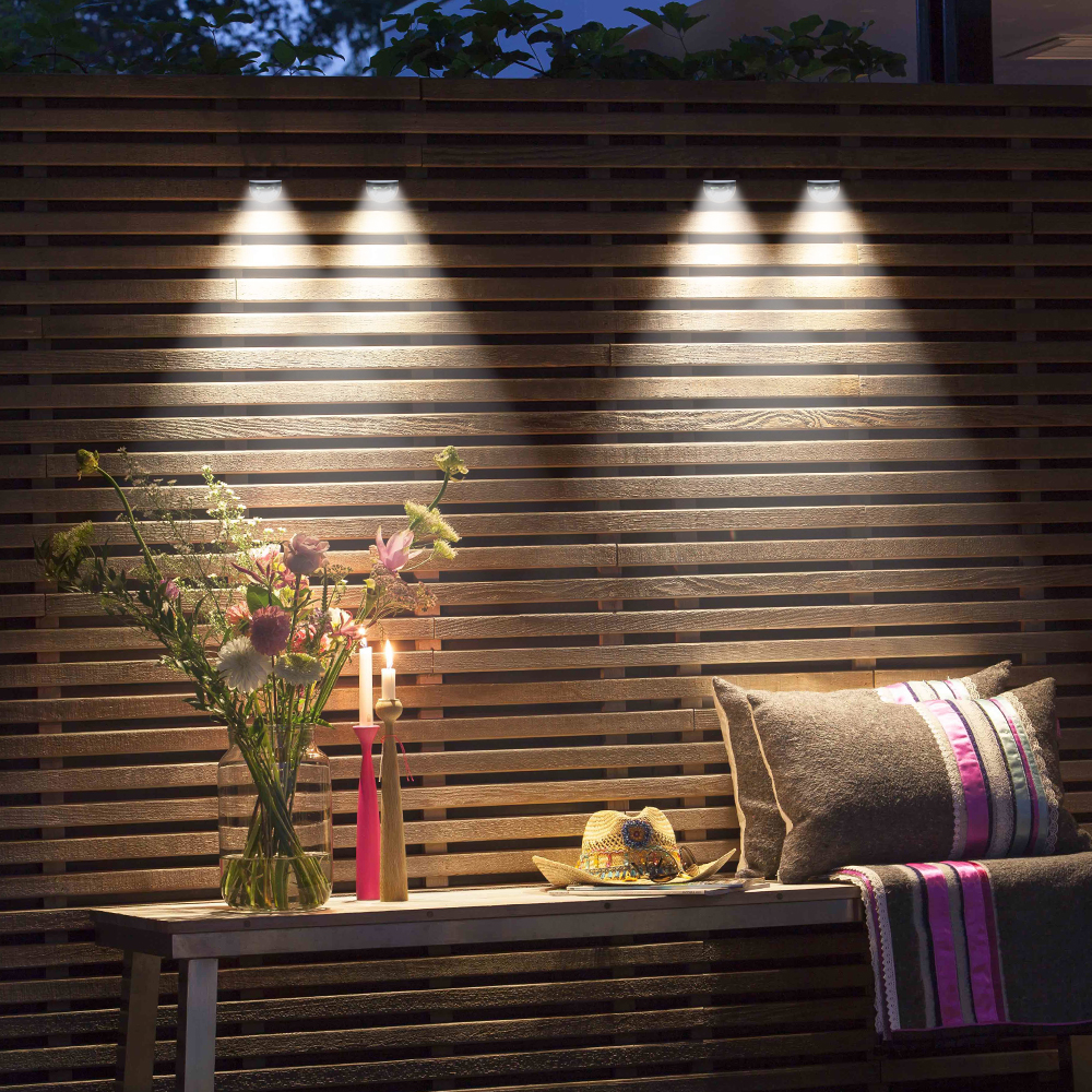 Led Solar Light Outdoor Lamp Wandlamp Waterdichte Zonne-energie Zonlicht Spotlight Voor Tuin Decoratie