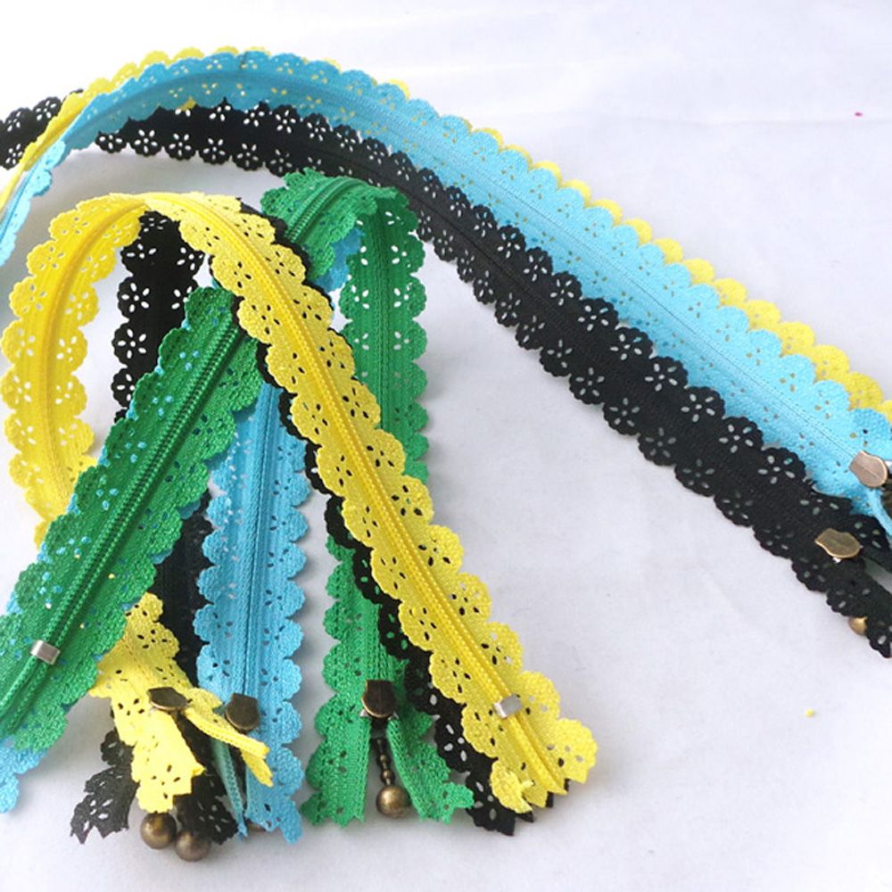 10 Pcs Kant Zijde Ritsen Nylon Naaien Rits Accessoires Portemonnee Of Zakken Vervaardigen Tool Decorating Rits