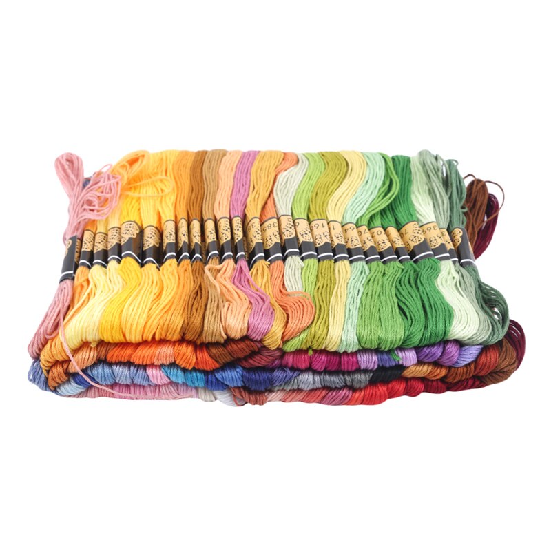 Kit De 100 écheveaux De Fil à Broder DMC + 18 Accessoires - Coton Coloré Pour Point De Croix, Crochet, Bracelets - Loisirs Créatifs