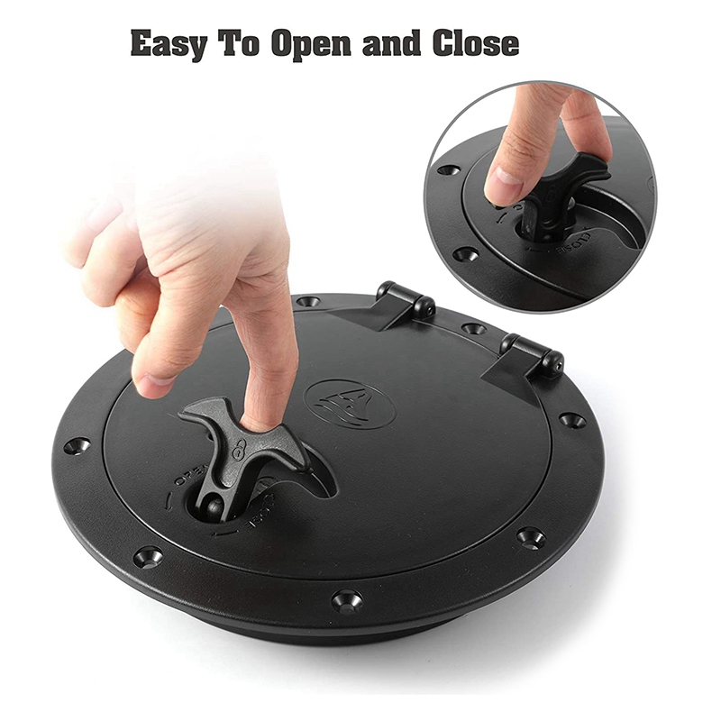 Marine Cover Pull Out Deck Plate Hole Deck Plate Kit Hatch with Kayak Boat Fishing Rigging Boat Kayak Accessories