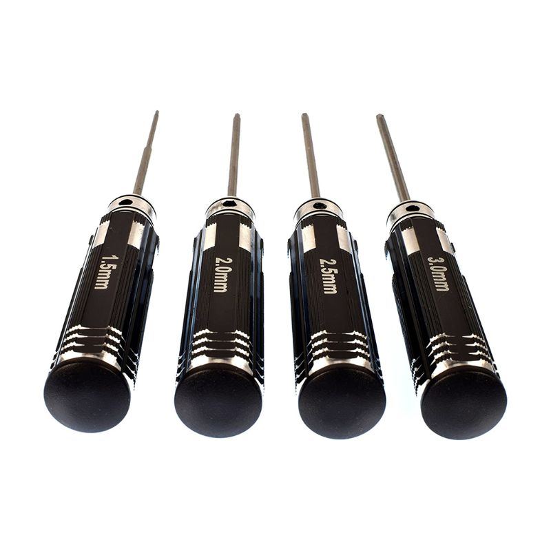 4pcs Hex Screwdriver 1.5 2.0 2.5 3.0mm Repair Tool for RC Helicopter Aircraft R9JB