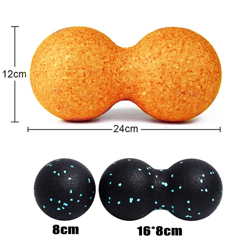 Fitness Ball Set High Density EPP Firm Peanut Massage Balls Lightweight for Myofascial Release Deep Tissue Therapy: 3pcs ball set 4