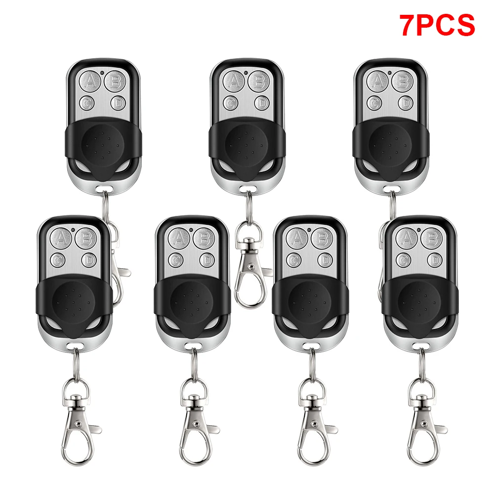 Metal Push Button Remote Control Transmitter ABCD / Lock Unlock 4Button 433MHz Universal 4 Buttons Garage Door Opener Remote: Blue