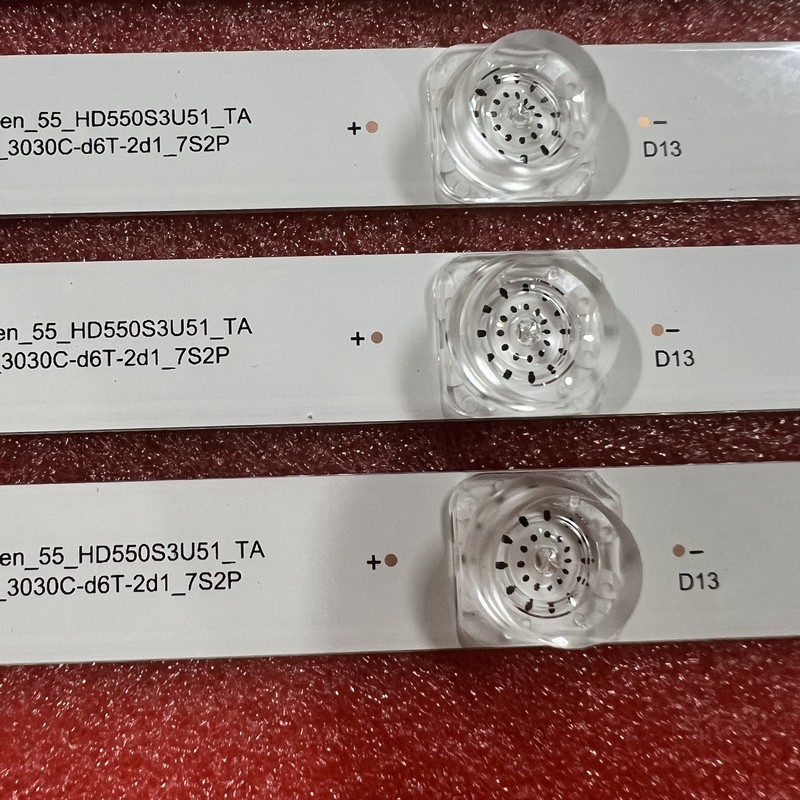 LED strip For Hisense H55A6500 H55A6500UK H55AE6400 55HS68U HSSO-556500791UK 556500791EU 55H8E 55H9E 55_HD550S3U51-TA
