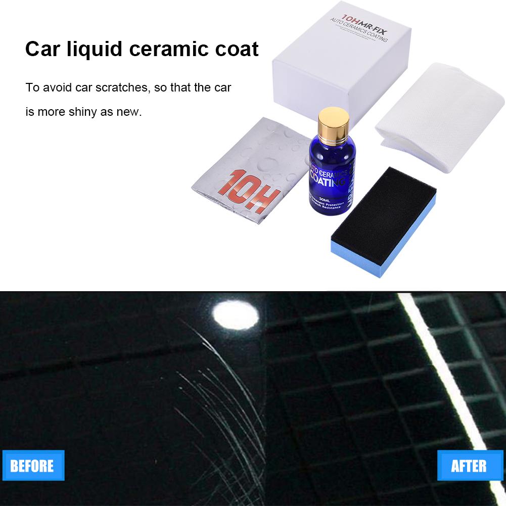 9h auto vloeibare keramische coating hydrofobe glascoating motorfiets lakverzorging anti-kras auto detailing glascoat autopoets