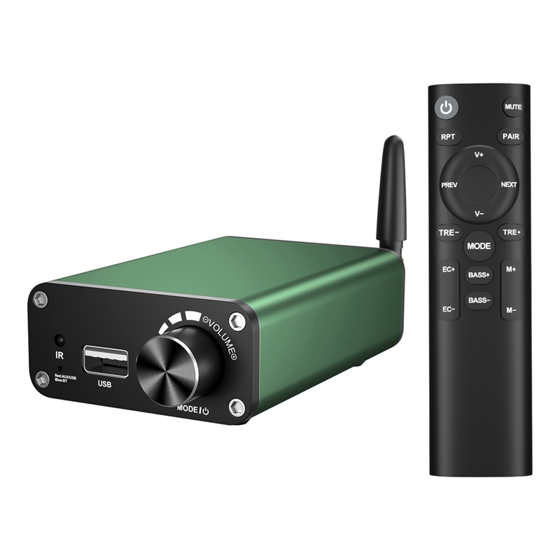 A75T Bluetooth Audio Amplifier TPA3116 Stereo 2.0 Channel Class D Home Theater Amplifier 200W Power Digital Audio Amplifier: Default Title