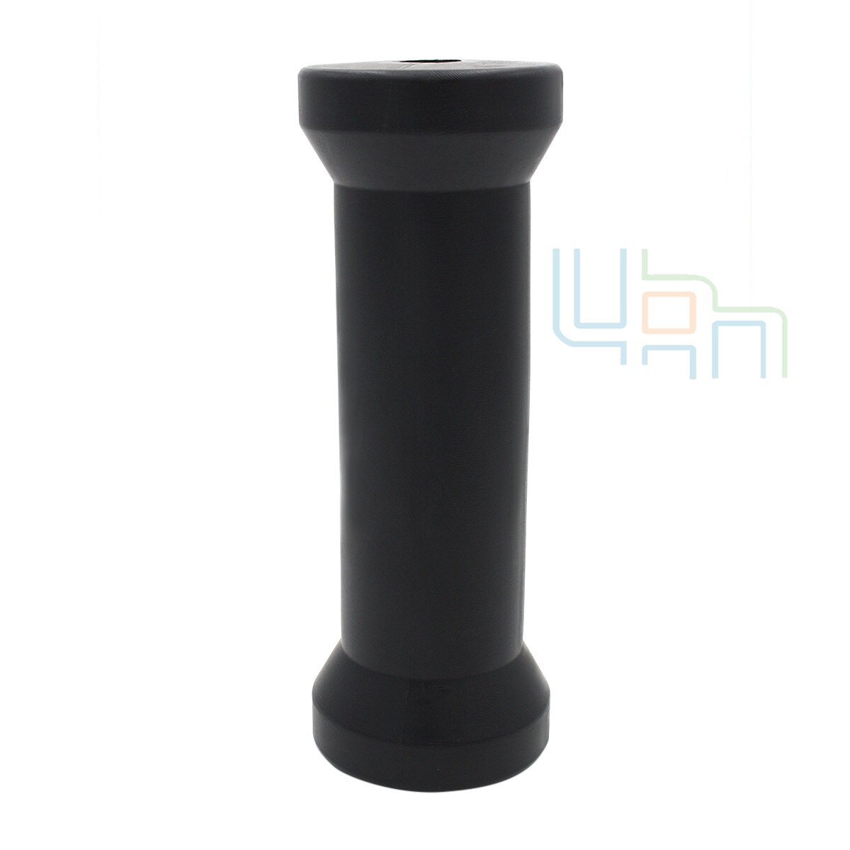 NEGRO GOMA carrete barco remolque 5/8 "agujero tamaño, longitud 8 pulgadas