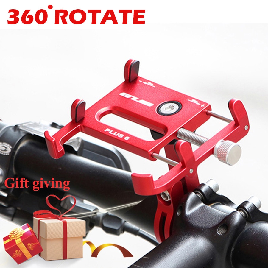 Gub plus 6 plus 3 360 drejelig mountainbike telefonholder motorcykel gps support mount til motorcykel mobiltelefon stents