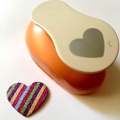 Extra Große 2 ''5 cm Kreis Furador Papier Puncher Scrapbooking Stempeln Handwerk Perfurador Diy Puncher Papier Kreis Schneider 3178B: heart