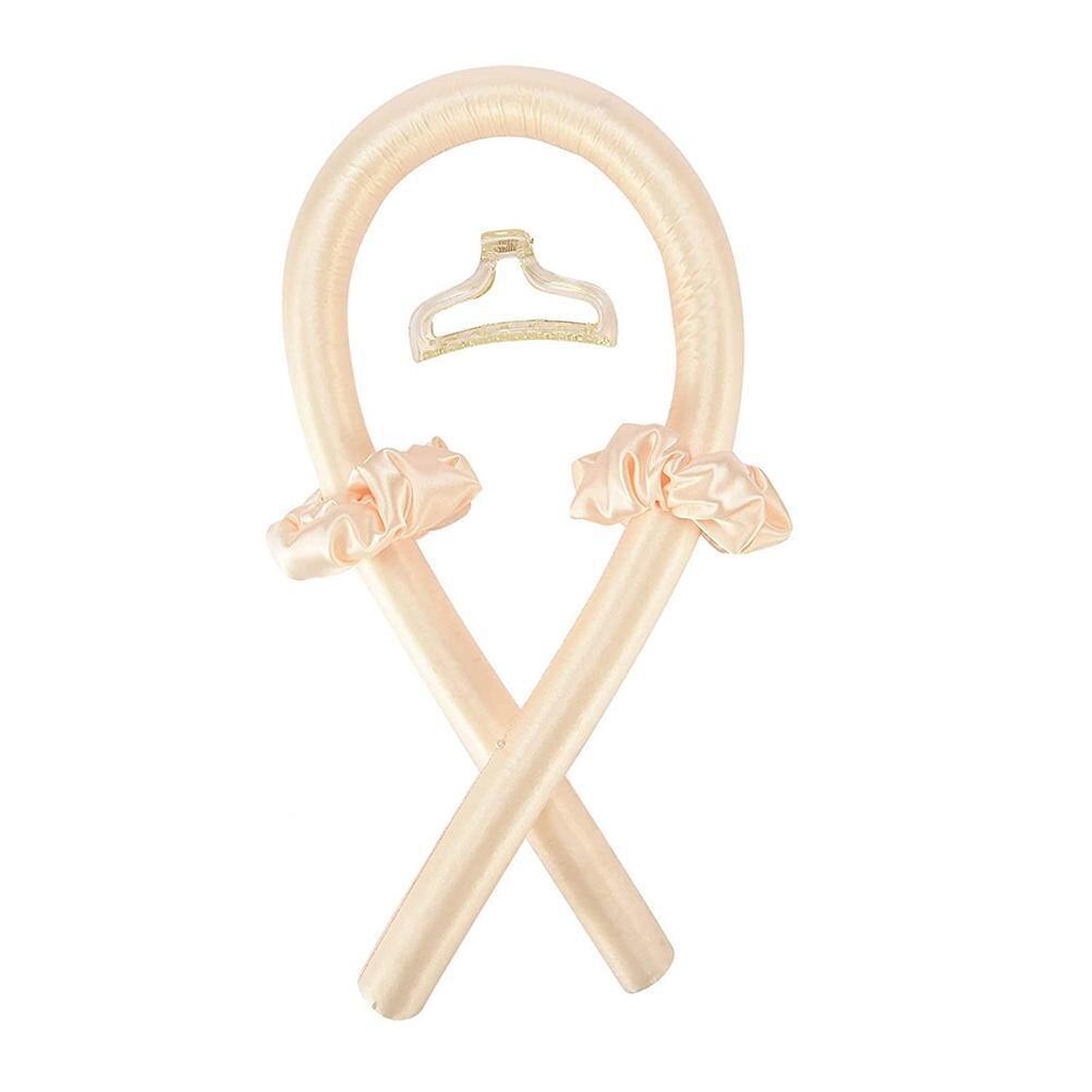 Lui Curler Set Heatless Curling Staaf Hoofdband Haar Zacht Shiny Geen Warmte Spiraal Perenbloem Krultang Modellering Accessoires: orange