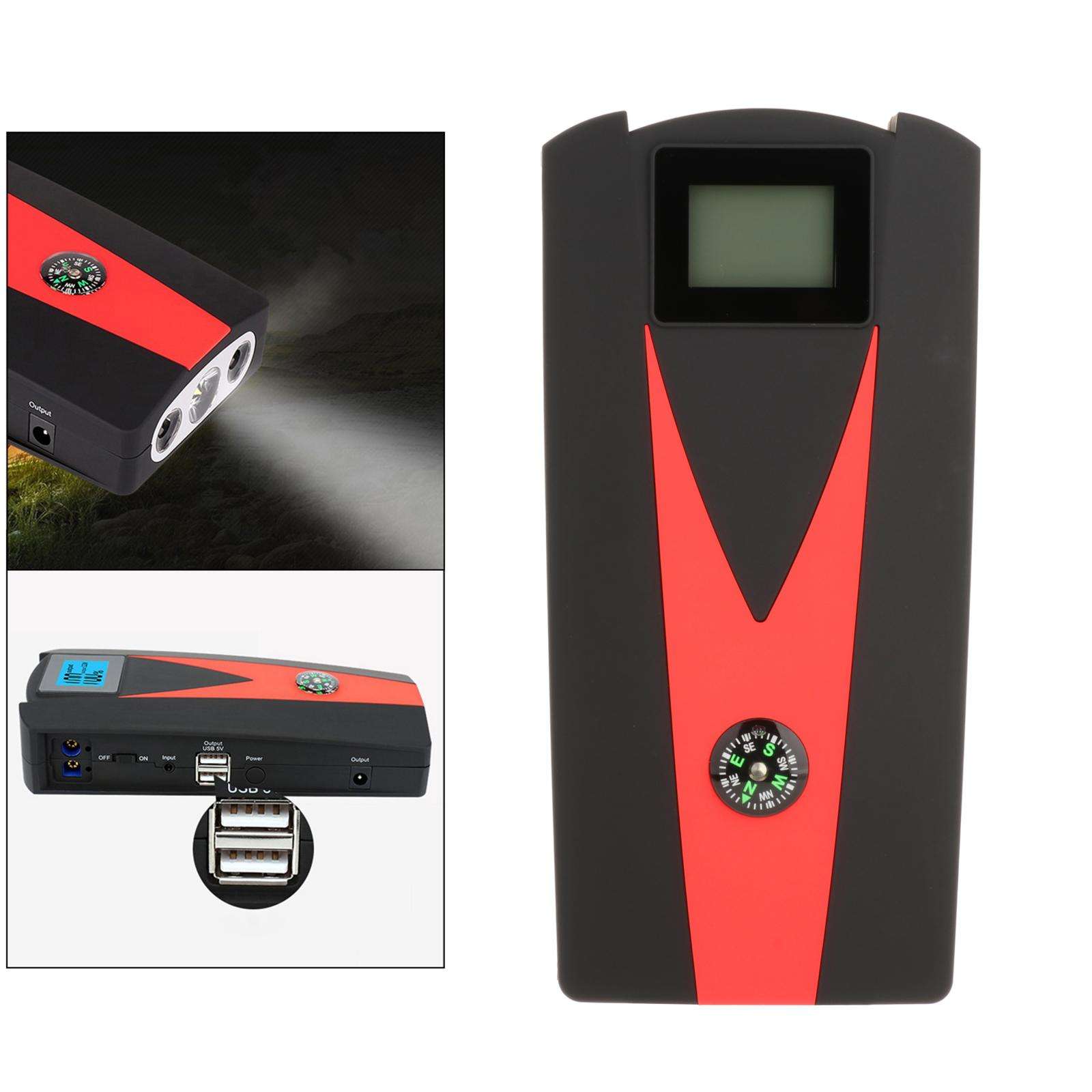 12000mAh 12V Car Jump Starter Portable Power Bank Battery Booster Charger US