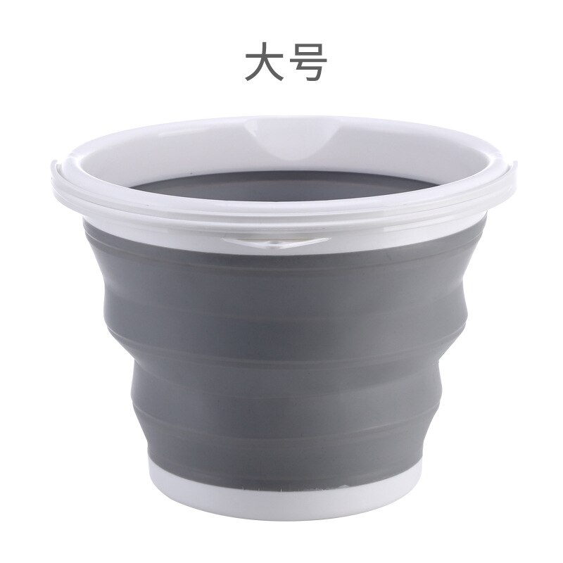 Multi-Function Silicone Foldable Bucket Portable Outdoor Bucket Travel Car Wash Fishing Plastic Bucket: Gary L