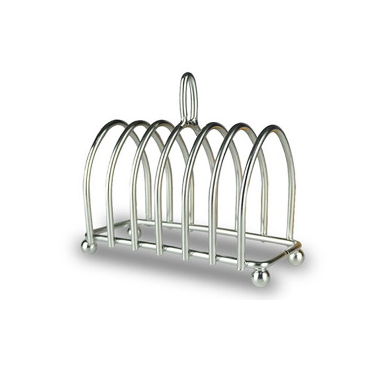 Toast Bread Rack Holder 6 Slice Holes Stainless Steel Food Show Tool Toast Rack Display Kitchen Breakfast Storage Crisper House