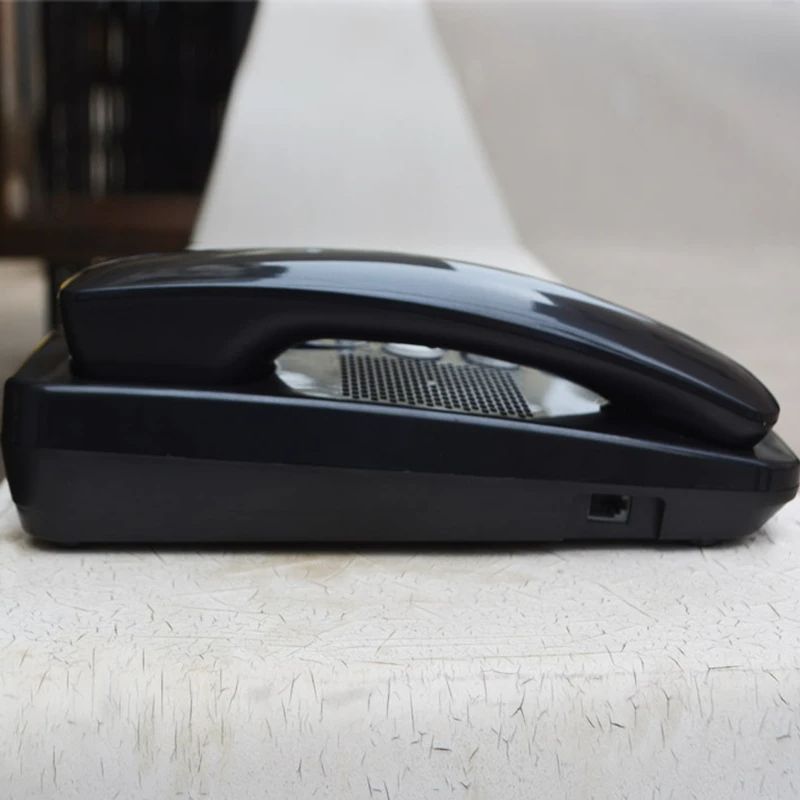 Desktop Corded Phone with Caller ID, DTMF/FSK System, Adjustable LCD Brightness & Volume, Large Buttons, for Seniors Home