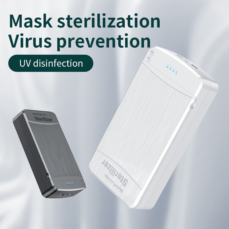 UV Disinfection Sterilization Box Portable UV Sterilizer with dual USB Phone Toothbrush Disinfection Box with Aromatherapy