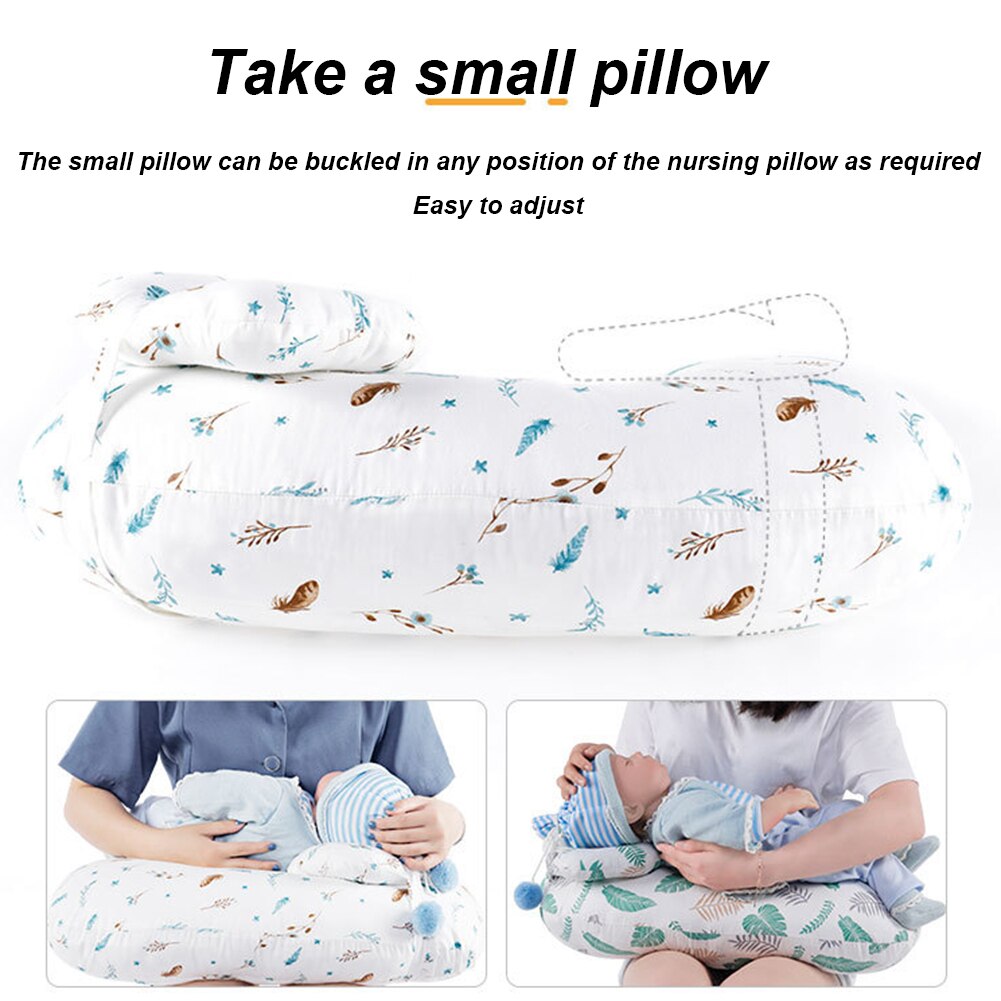 Breastfeeding Pillow Breastfeeding Newborn Head Support U-shaped Removable Washable Baby Care Anti-Spitting Milk Pillow