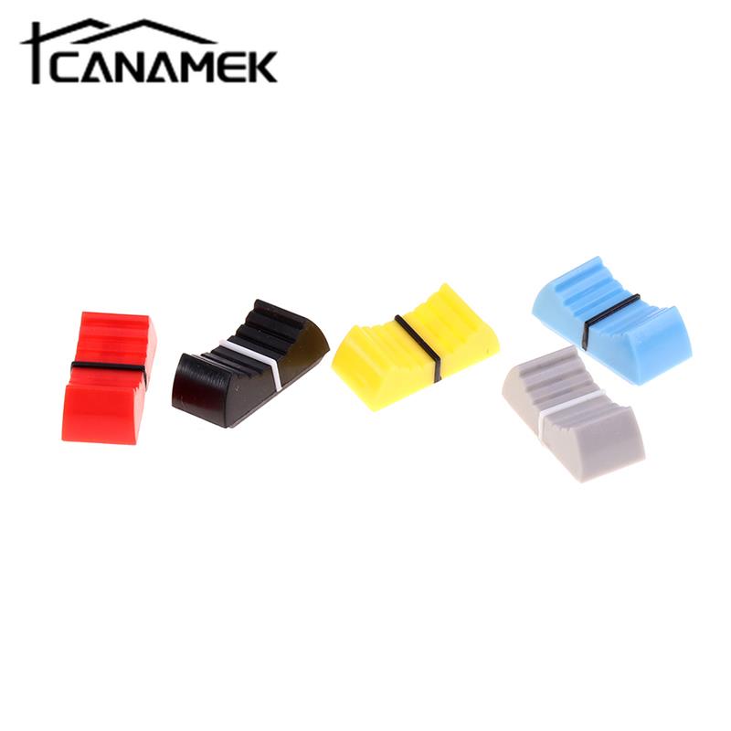10 Stuks Fader Knop Cap Touch Sensitive Slider Rib Mixer Bureau Schakelaar Knop Dop