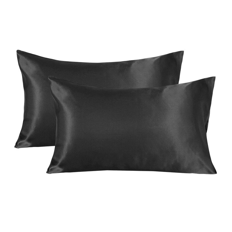 Funda de almohada de seda 100% para decoración del hogar, funda de almohada de satén sedoso, de belleza, cómoda