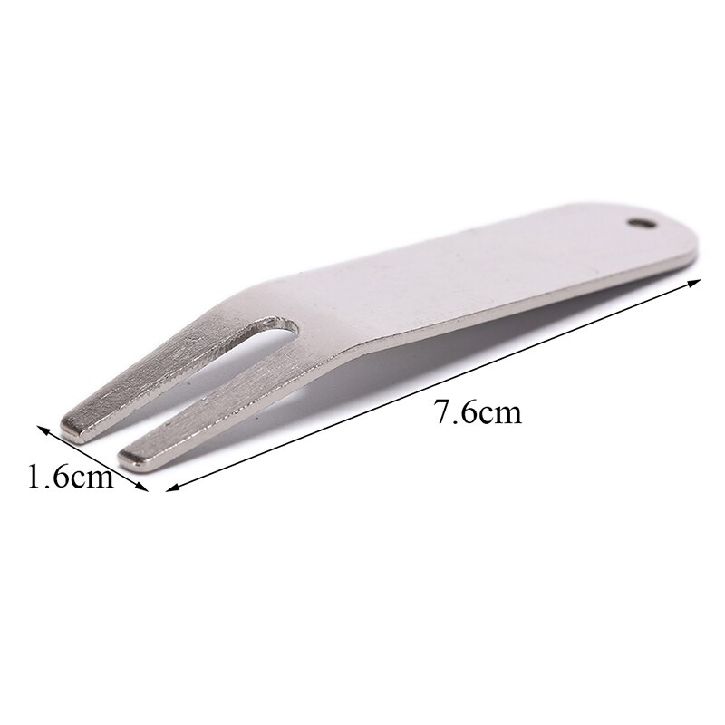 Stainless Steel Golf Divot Repair Switchblade Tool Pitch Groove Cleaner Magnetic Golf Pitchfork Putting Golf Training
