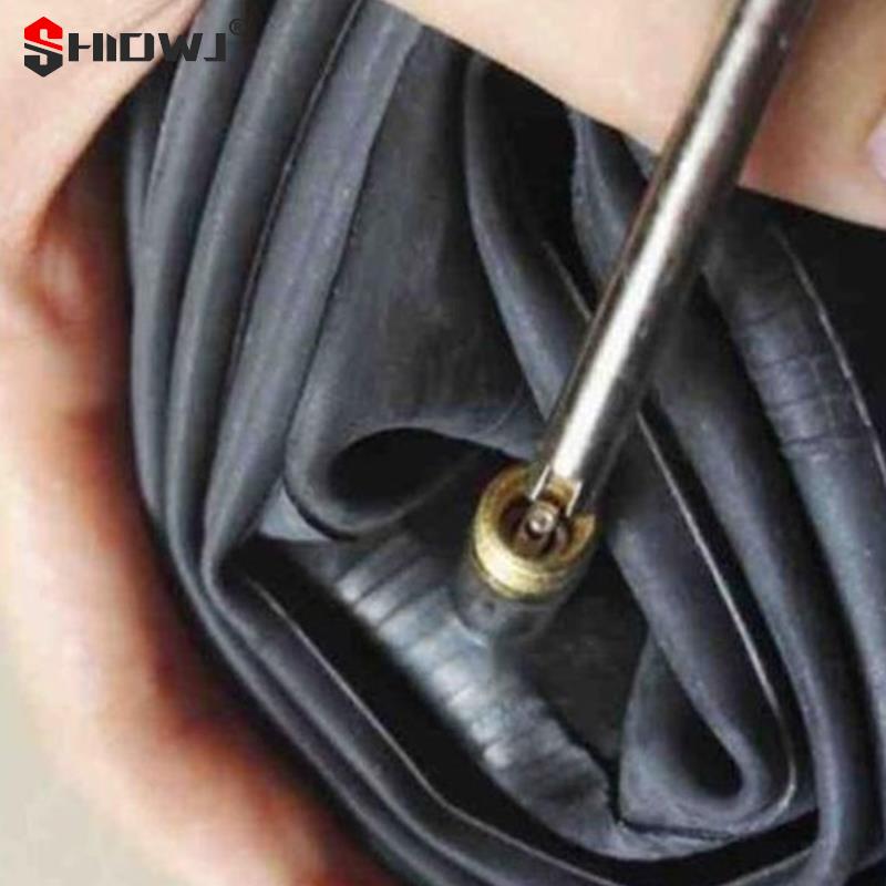 Strumenti per la rimozione del nucleo della valvola della gomma Chiave Manico in plastica Cacciavite per bici Chiave per riparazione pneumatici Strumento manuale per auto Bicicletta Motorcycl